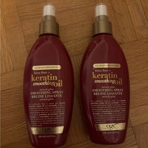 OGX Keratin Smoothing Oil Spray - pack of 2 NEW